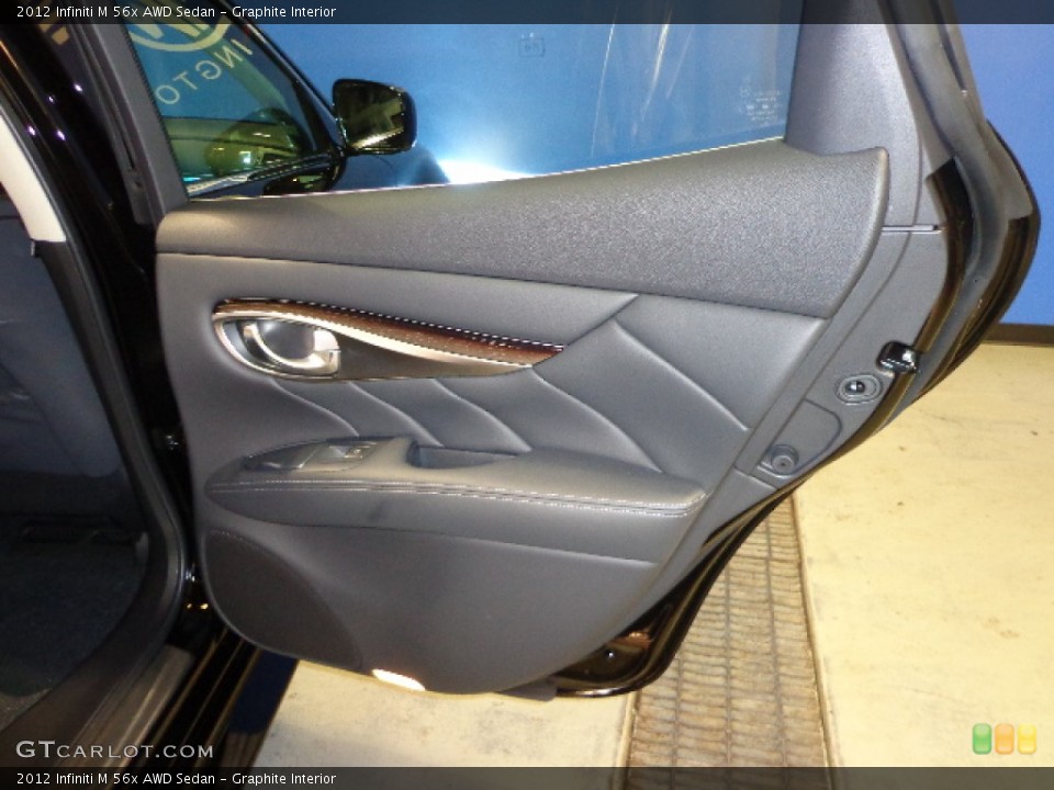 Graphite Interior Door Panel for the 2012 Infiniti M 56x AWD Sedan #72692833