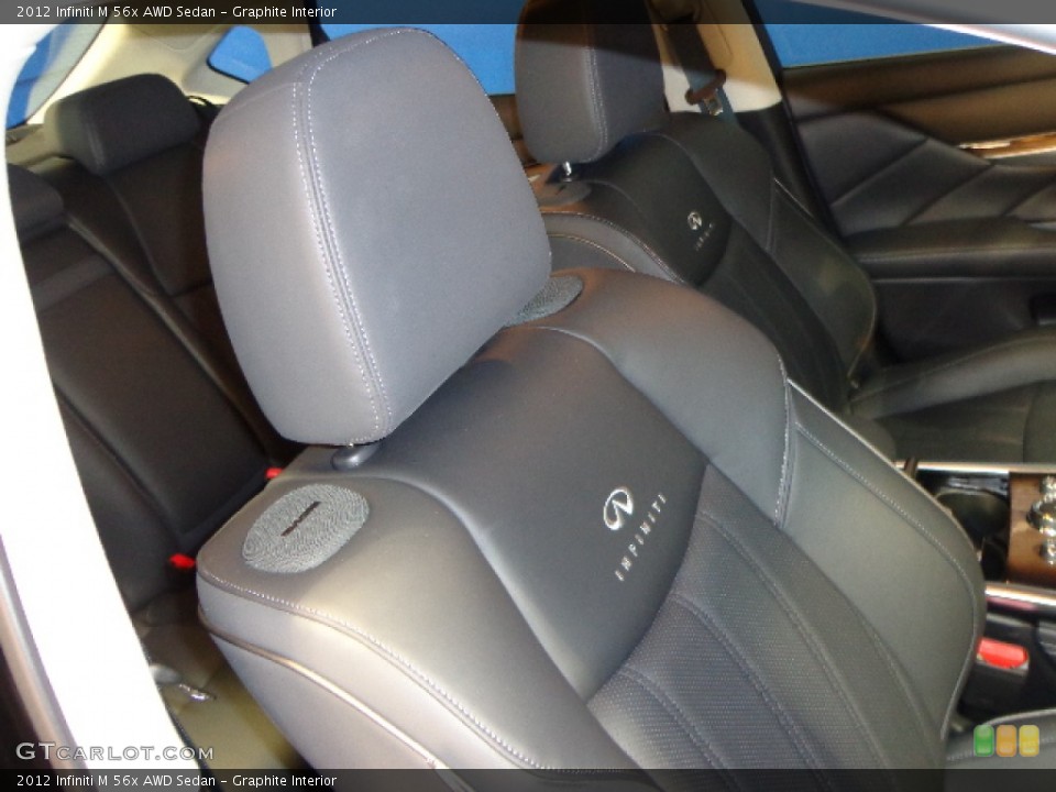 Graphite Interior Front Seat for the 2012 Infiniti M 56x AWD Sedan #72692908