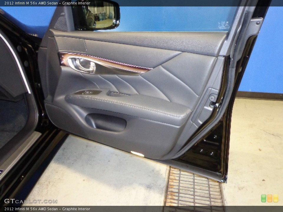 Graphite Interior Door Panel for the 2012 Infiniti M 56x AWD Sedan #72692923