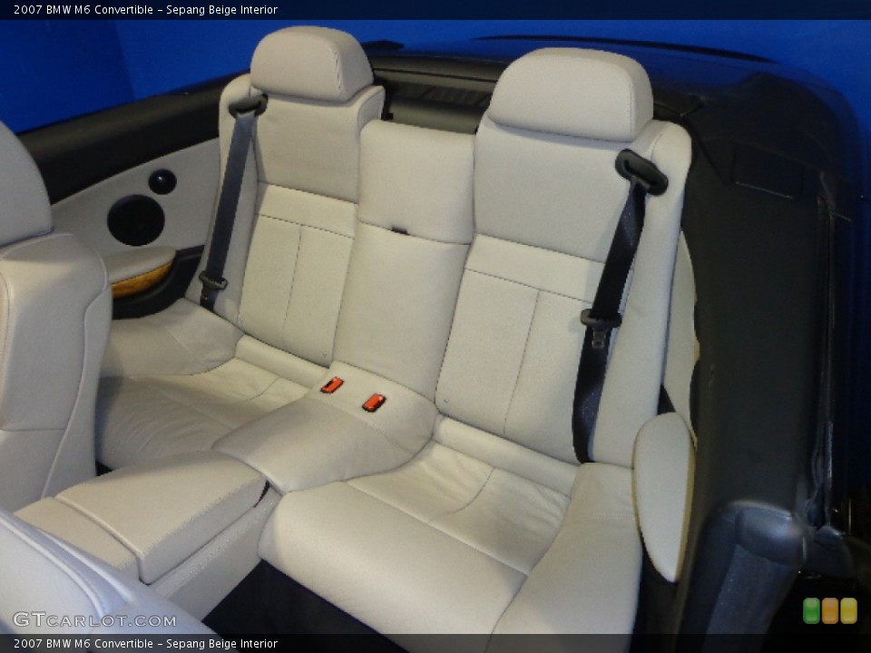 Sepang Beige Interior Rear Seat for the 2007 BMW M6 Convertible #72693322