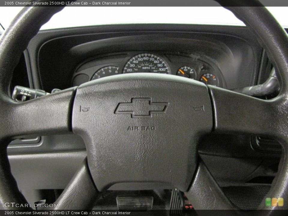 Dark Charcoal Interior Steering Wheel for the 2005 Chevrolet Silverado 2500HD LT Crew Cab #72694036