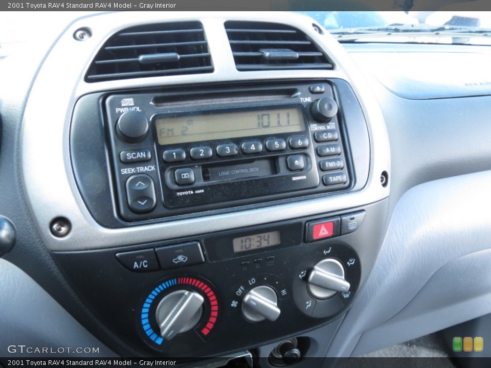 Gray Interior Controls for the 2001 Toyota RAV4  #72694789