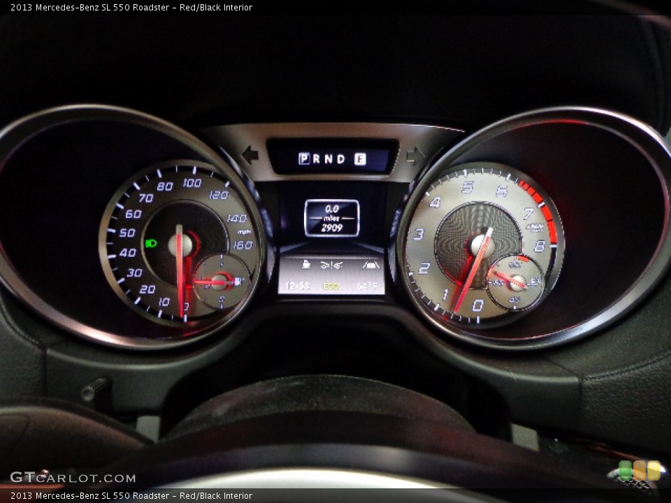 Red/Black Interior Gauges for the 2013 Mercedes-Benz SL 550 Roadster #72695116