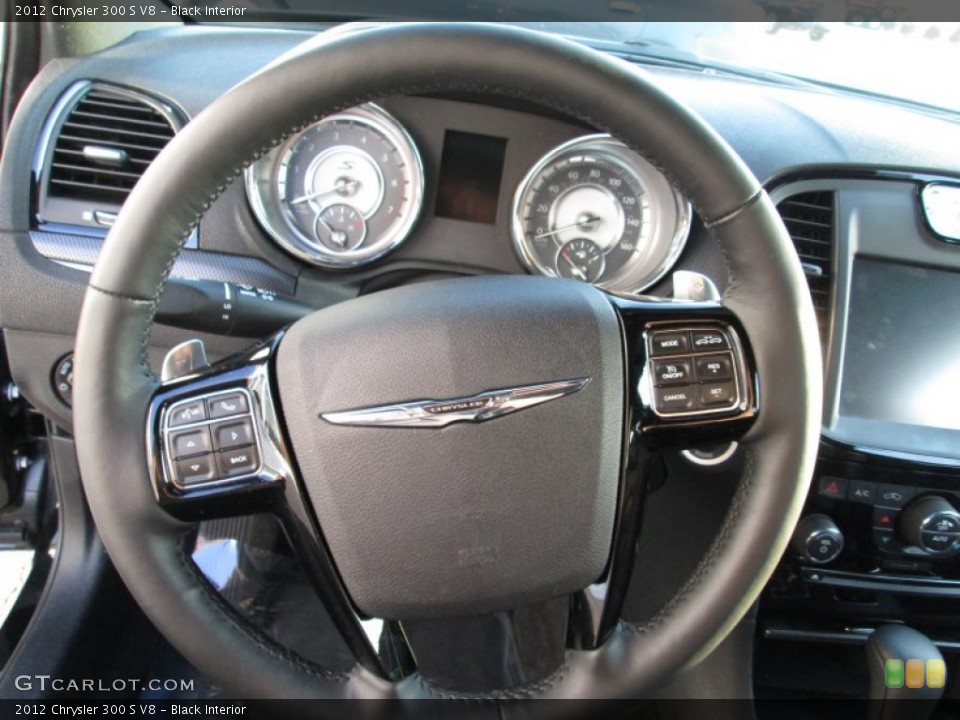 Black Interior Steering Wheel for the 2012 Chrysler 300 S V8 #72698224