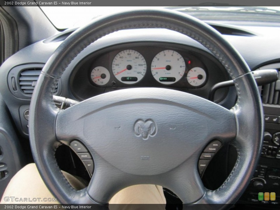Navy Blue Interior Steering Wheel for the 2002 Dodge Grand Caravan ES #72698731