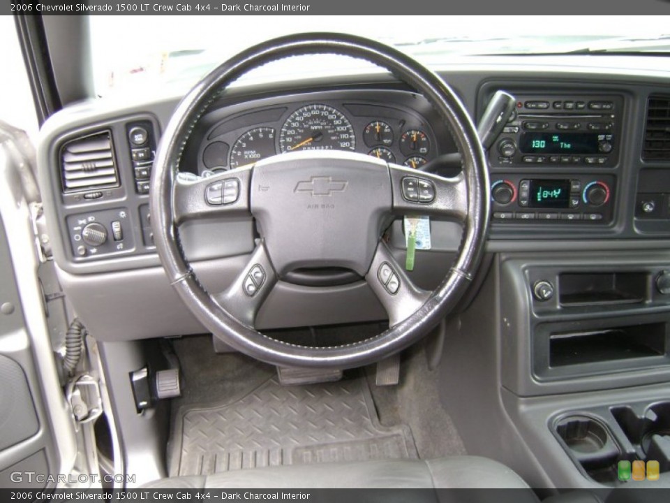 Dark Charcoal Interior Steering Wheel for the 2006 Chevrolet Silverado 1500 LT Crew Cab 4x4 #72699270