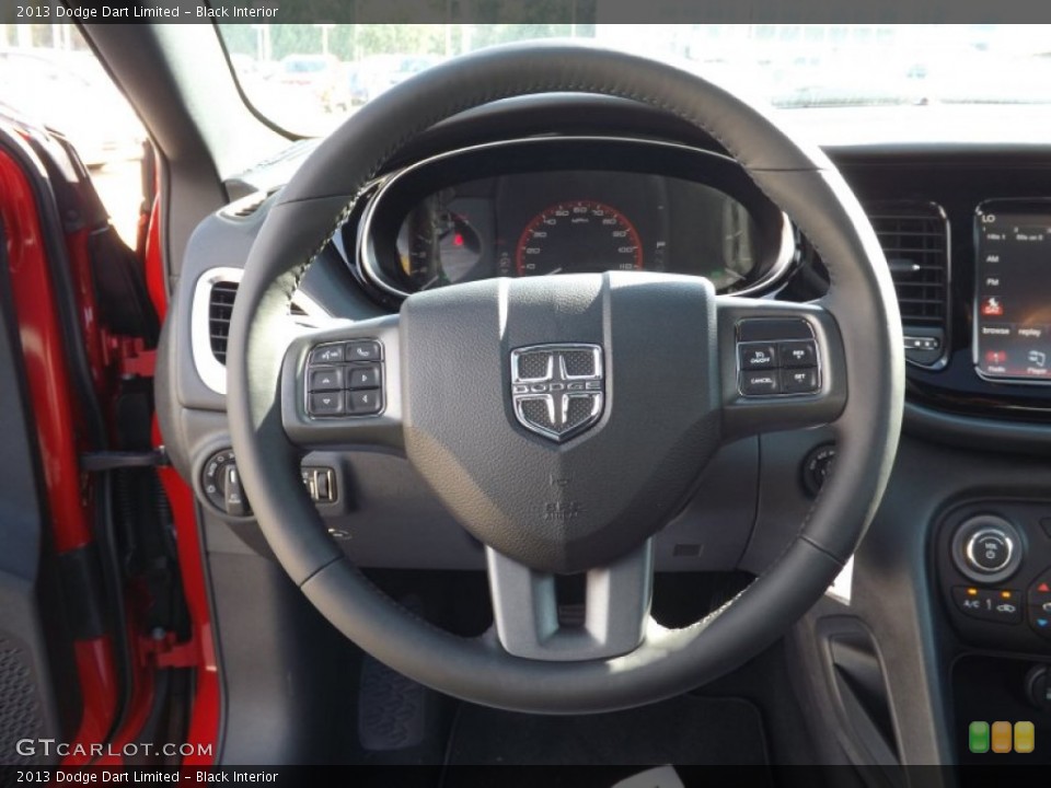 Black Interior Steering Wheel for the 2013 Dodge Dart Limited #72699682