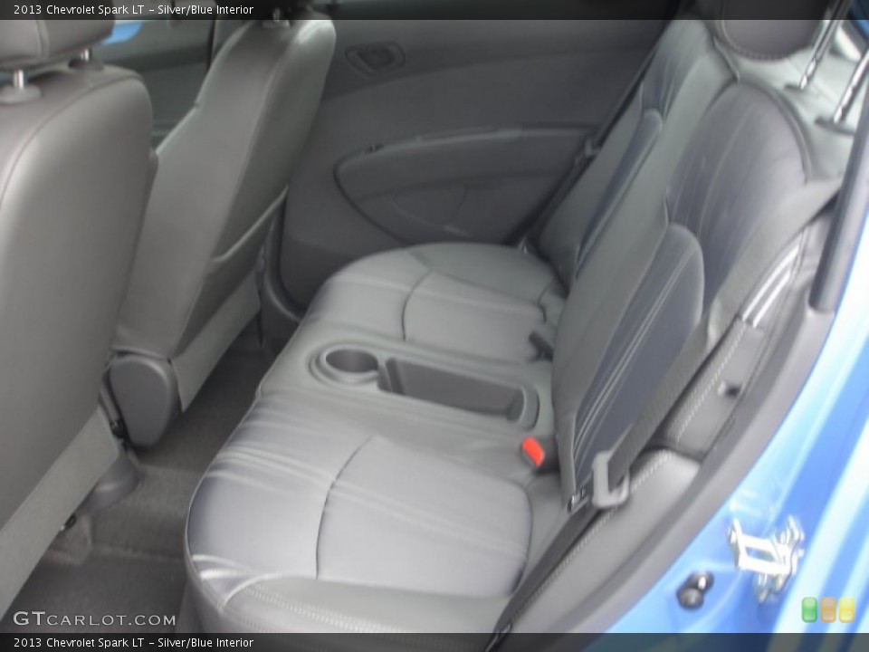 Silver/Blue Interior Rear Seat for the 2013 Chevrolet Spark LT #72700510