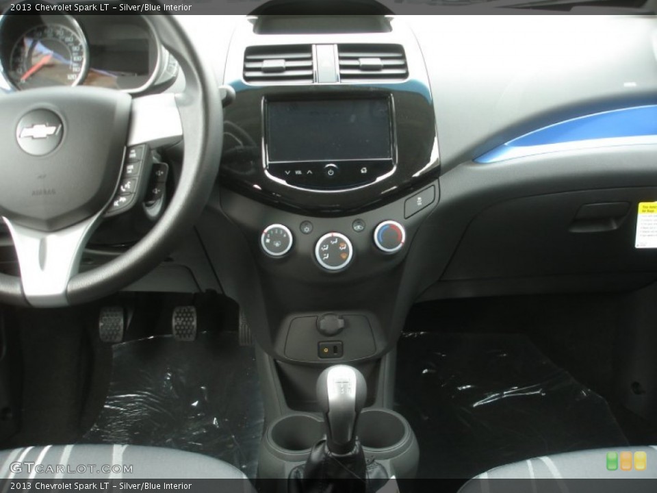 Silver/Blue Interior Controls for the 2013 Chevrolet Spark LT #72700516