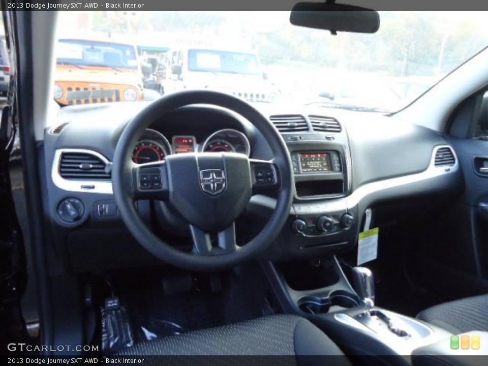 Black Interior Dashboard for the 2013 Dodge Journey SXT AWD #72700885