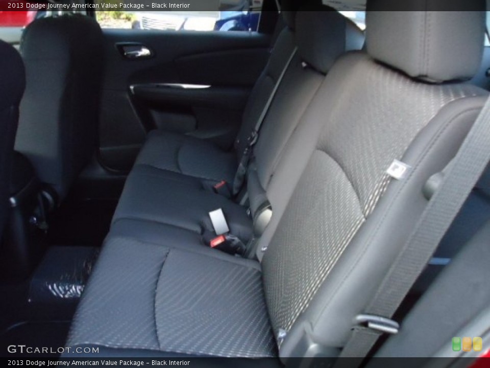 Black Interior Rear Seat for the 2013 Dodge Journey American Value Package #72701055