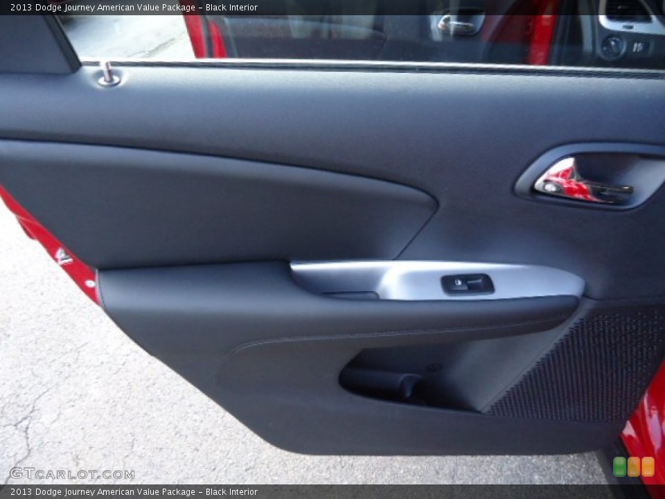 Black Interior Door Panel for the 2013 Dodge Journey American Value Package #72701071