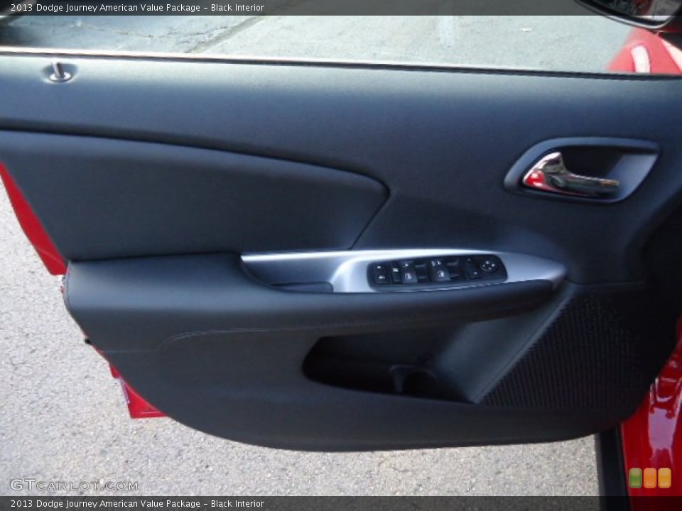 Black Interior Door Panel for the 2013 Dodge Journey American Value Package #72701081
