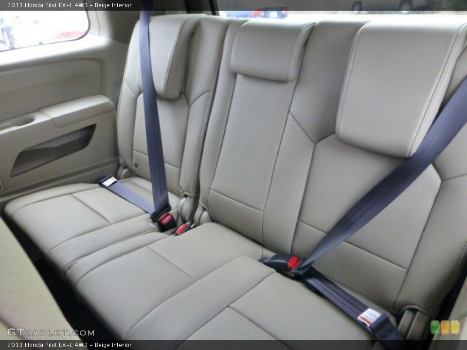 Beige Interior Rear Seat for the 2013 Honda Pilot EX-L 4WD #72701404