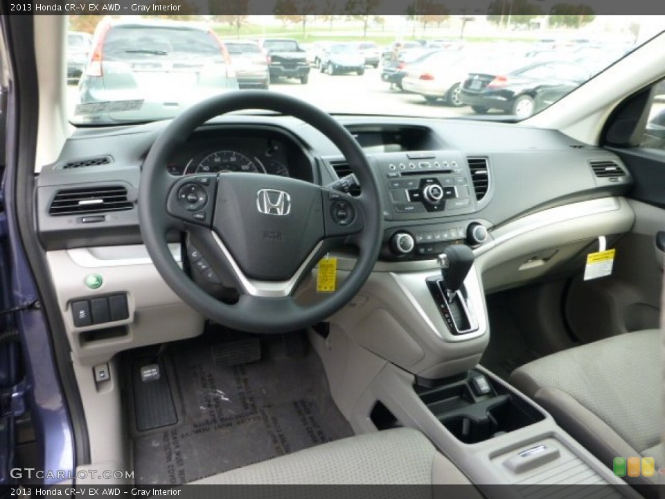 Gray Interior Prime Interior for the 2013 Honda CR-V EX AWD #72701587