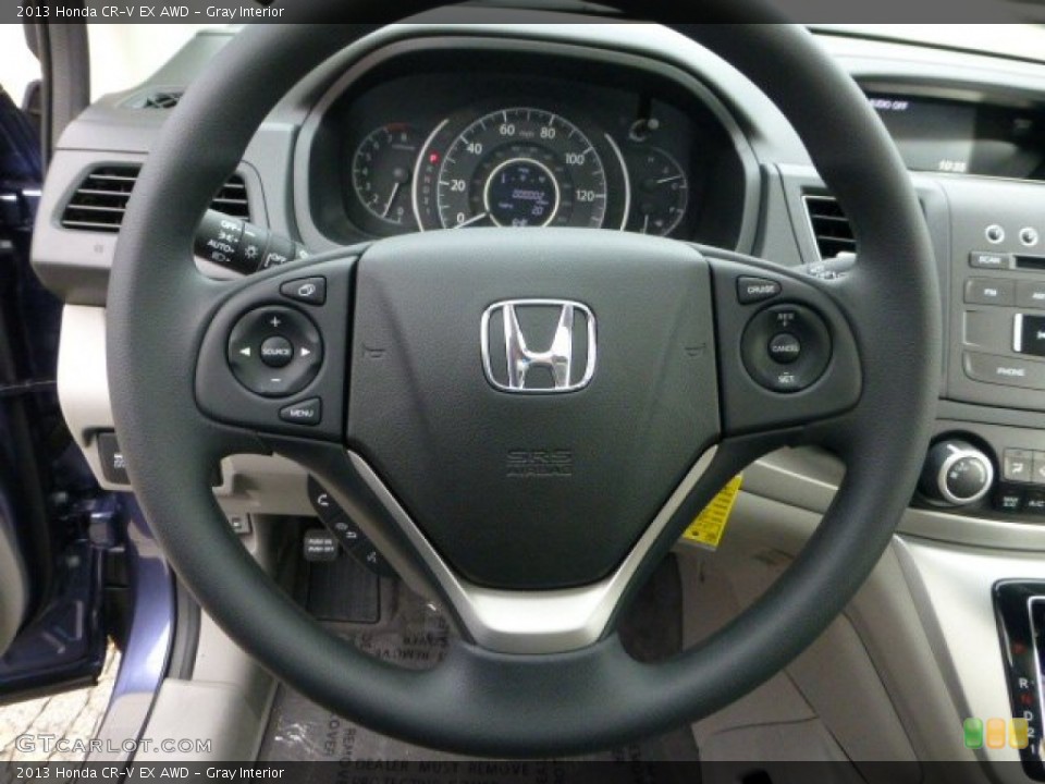 Gray Interior Steering Wheel for the 2013 Honda CR-V EX AWD #72701626