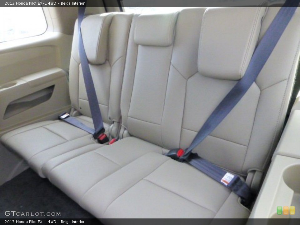Beige Interior Rear Seat for the 2013 Honda Pilot EX-L 4WD #72701742