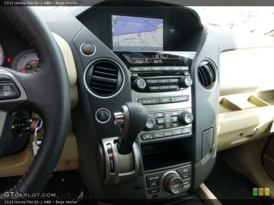 Beige Interior Controls for the 2013 Honda Pilot EX-L 4WD #72701785