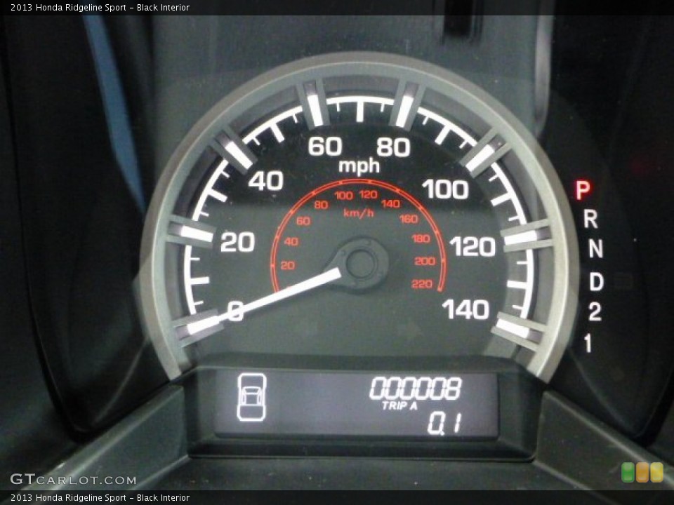 Black Interior Gauges for the 2013 Honda Ridgeline Sport #72701983