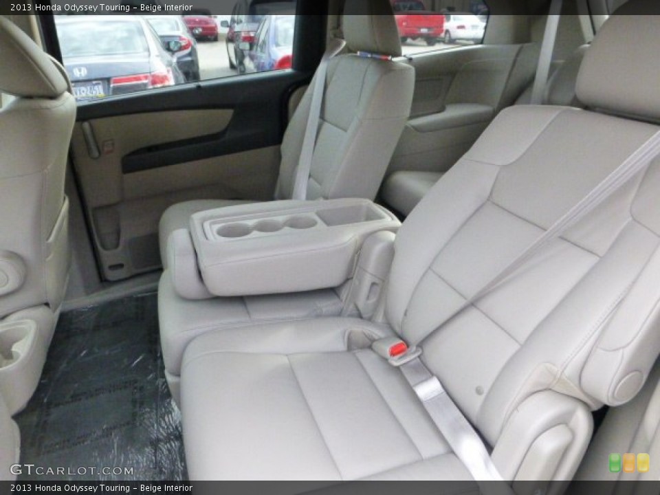 Beige Interior Rear Seat for the 2013 Honda Odyssey Touring #72702076