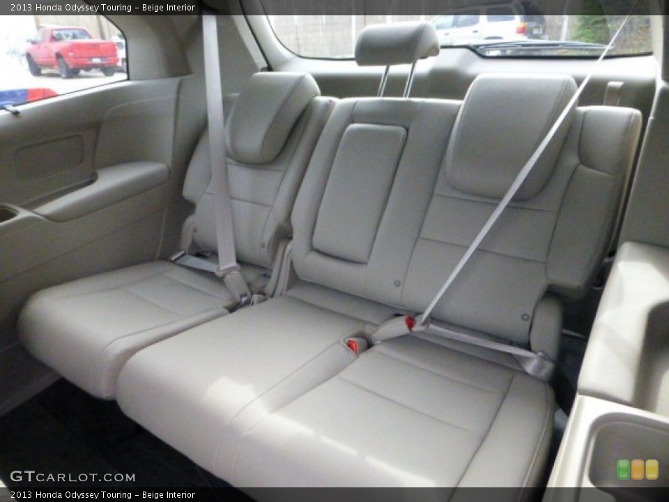 Beige Interior Rear Seat for the 2013 Honda Odyssey Touring #72702085
