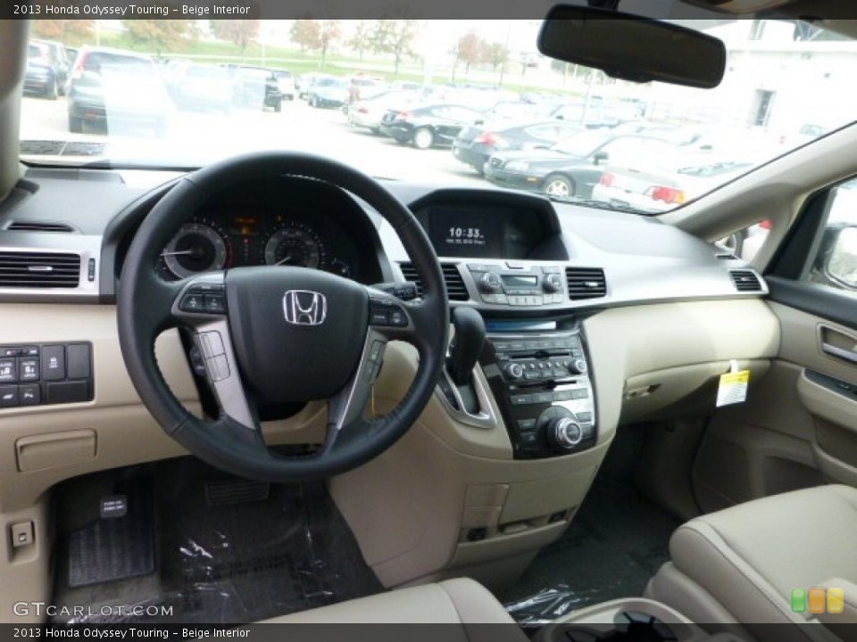 Beige Interior Dashboard for the 2013 Honda Odyssey Touring #72702094