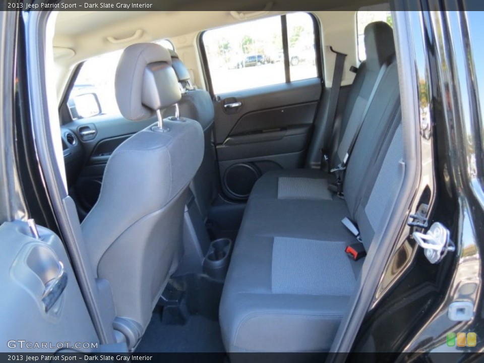Dark Slate Gray Interior Rear Seat for the 2013 Jeep Patriot Sport #72702880