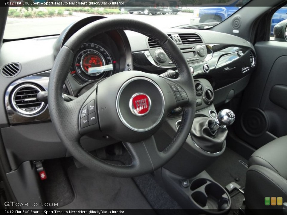 Sport Tessuto Nero/Nero (Black/Black) Interior Dashboard for the 2012 Fiat 500 Sport #72704866