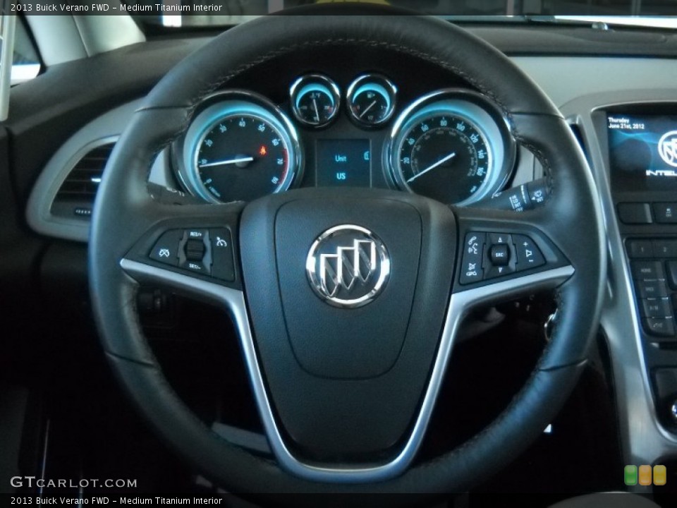 Medium Titanium Interior Steering Wheel for the 2013 Buick Verano FWD #72705058