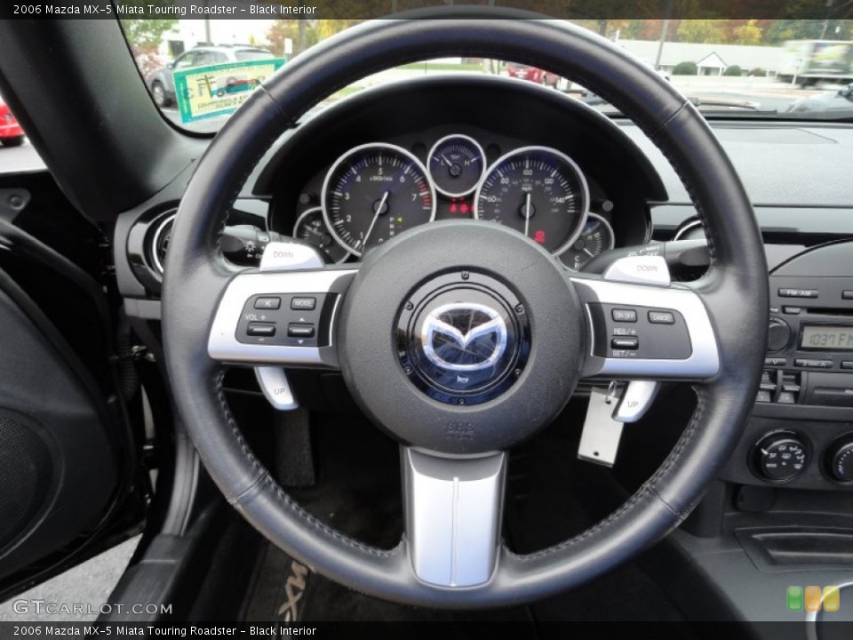 Black Interior Steering Wheel for the 2006 Mazda MX-5 Miata Touring Roadster #72706958