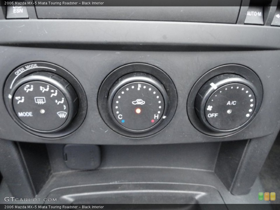 Black Interior Controls for the 2006 Mazda MX-5 Miata Touring Roadster #72707108