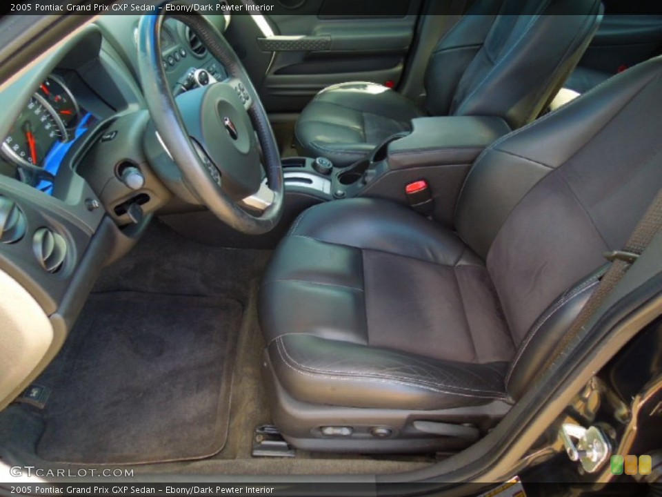 Ebony/Dark Pewter Interior Photo for the 2005 Pontiac Grand Prix GXP Sedan #72707568