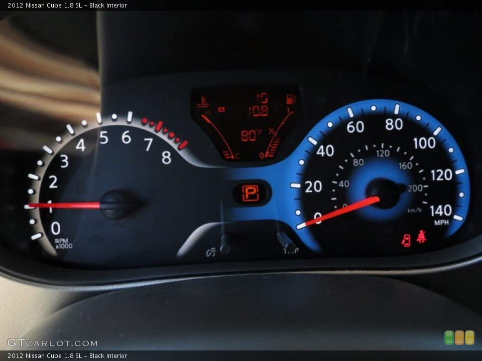 Black Interior Gauges for the 2012 Nissan Cube 1.8 SL #72707685