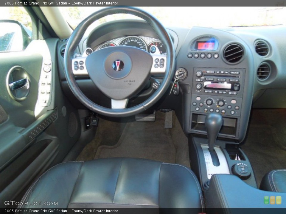 Ebony/Dark Pewter Interior Dashboard for the 2005 Pontiac Grand Prix GXP Sedan #72707837