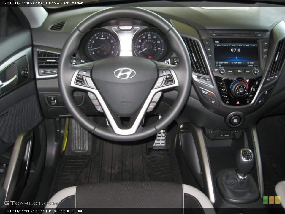 Black Interior Dashboard for the 2013 Hyundai Veloster Turbo #72709577