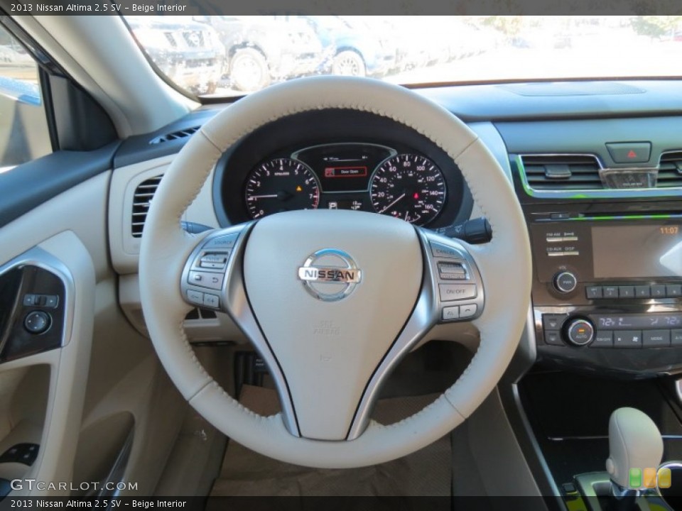 Beige Interior Steering Wheel for the 2013 Nissan Altima 2.5 SV #72709814
