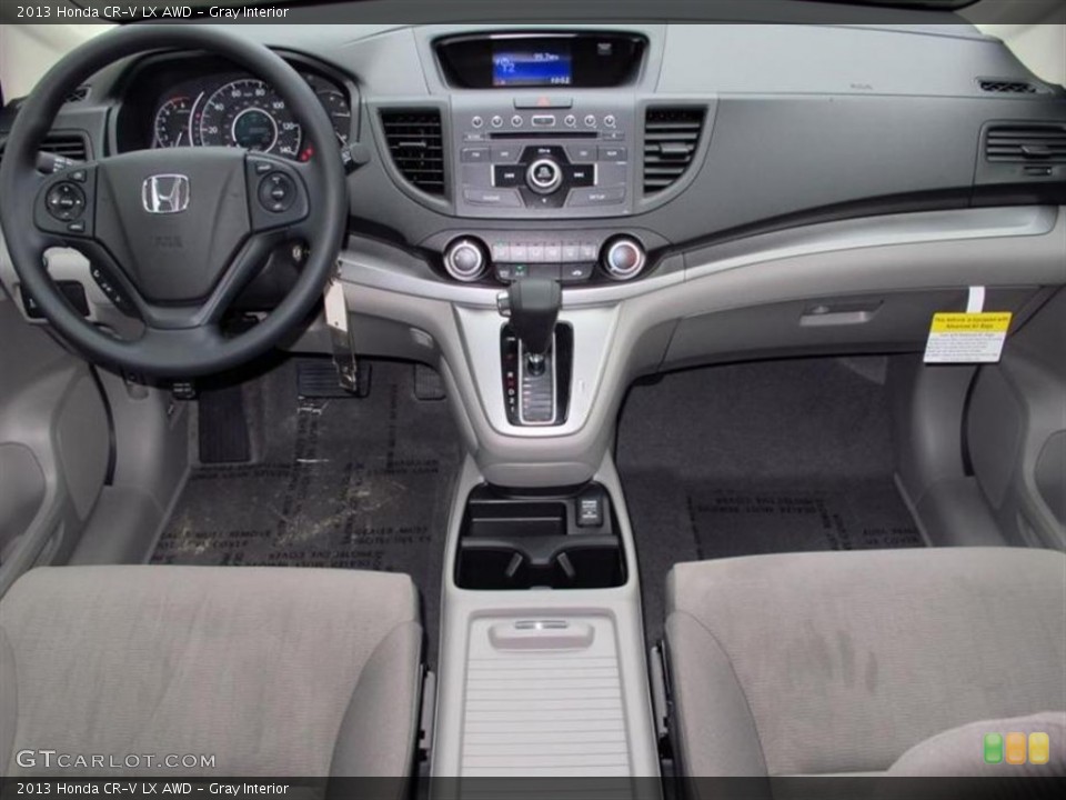 Gray Interior Dashboard for the 2013 Honda CR-V LX AWD #72709826