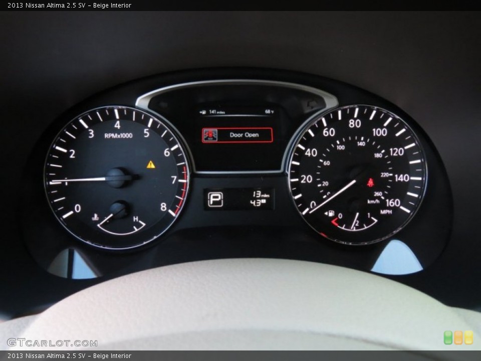 Beige Interior Gauges for the 2013 Nissan Altima 2.5 SV #72709835