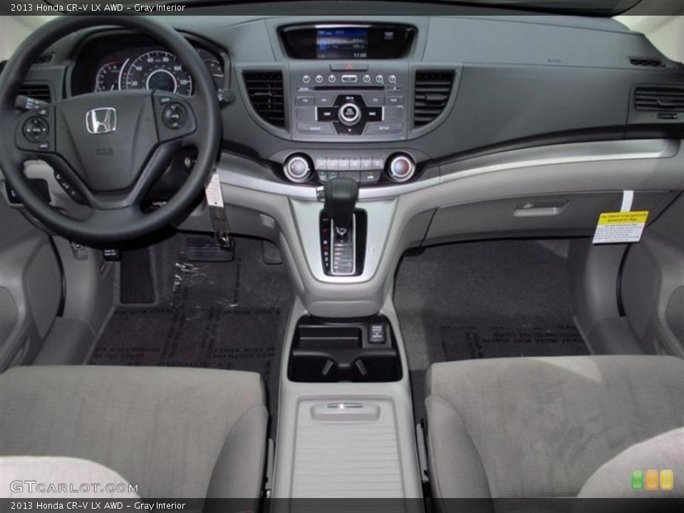 Gray Interior Dashboard for the 2013 Honda CR-V LX AWD #72710135