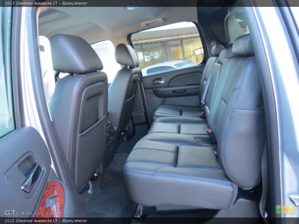 Ebony Interior Rear Seat for the 2013 Chevrolet Avalanche LT #72712337