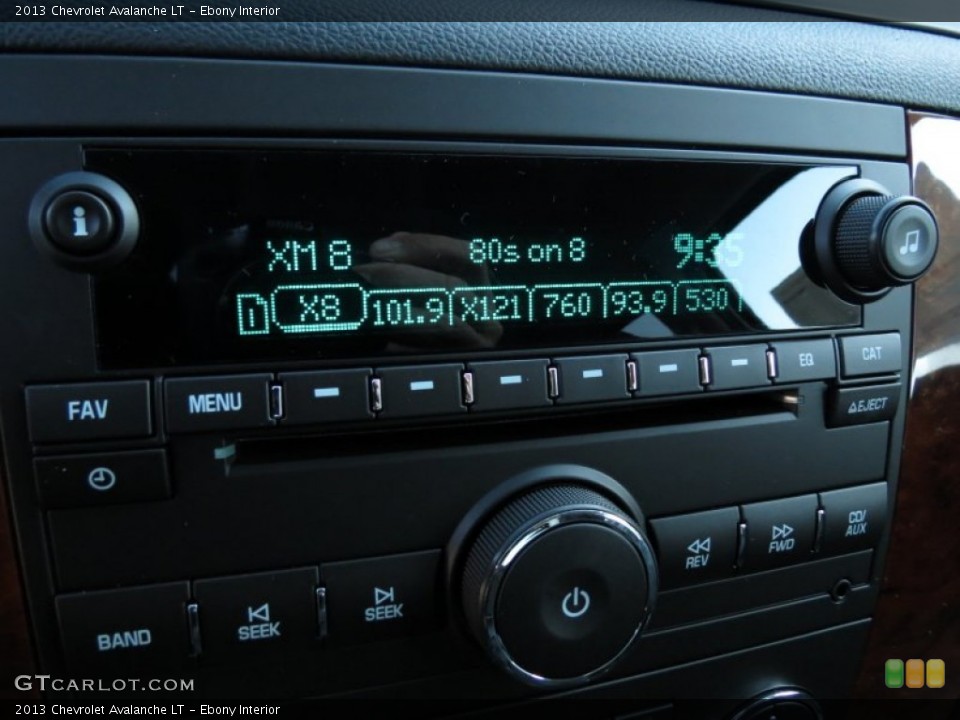 Ebony Interior Audio System for the 2013 Chevrolet Avalanche LT #72712475