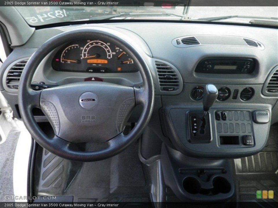 Gray Interior Dashboard for the 2005 Dodge Sprinter Van 3500 Cutaway Moving Van #72712608