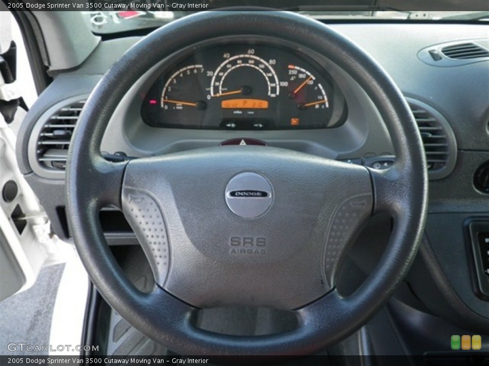 Gray Interior Steering Wheel for the 2005 Dodge Sprinter Van 3500 Cutaway Moving Van #72712629