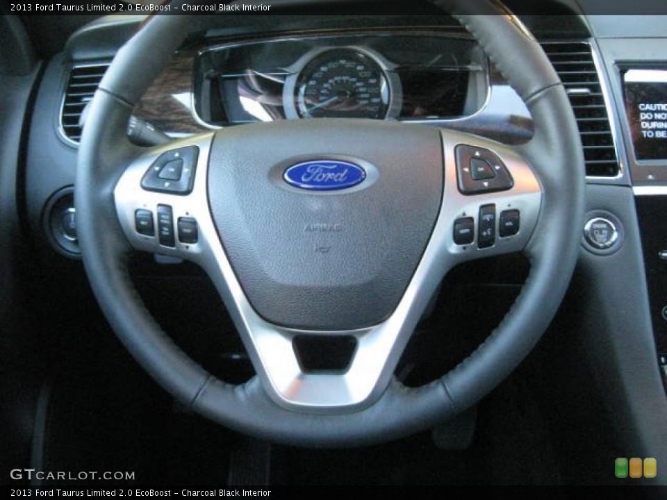 Charcoal Black Interior Steering Wheel for the 2013 Ford Taurus Limited 2.0 EcoBoost #72714129