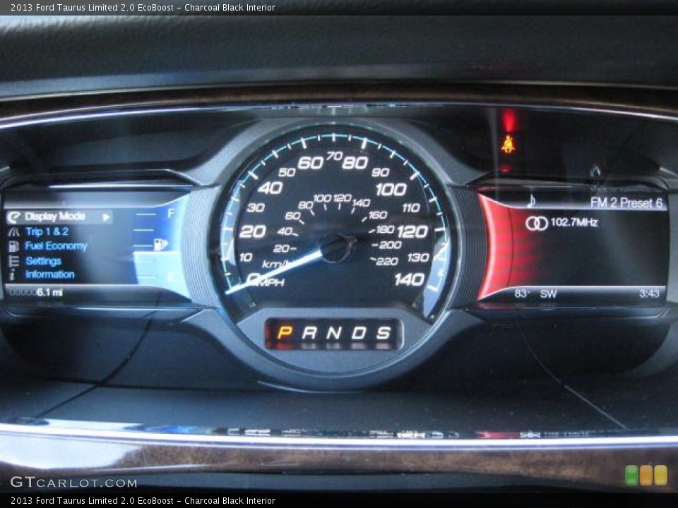 Charcoal Black Interior Gauges for the 2013 Ford Taurus Limited 2.0 EcoBoost #72714148