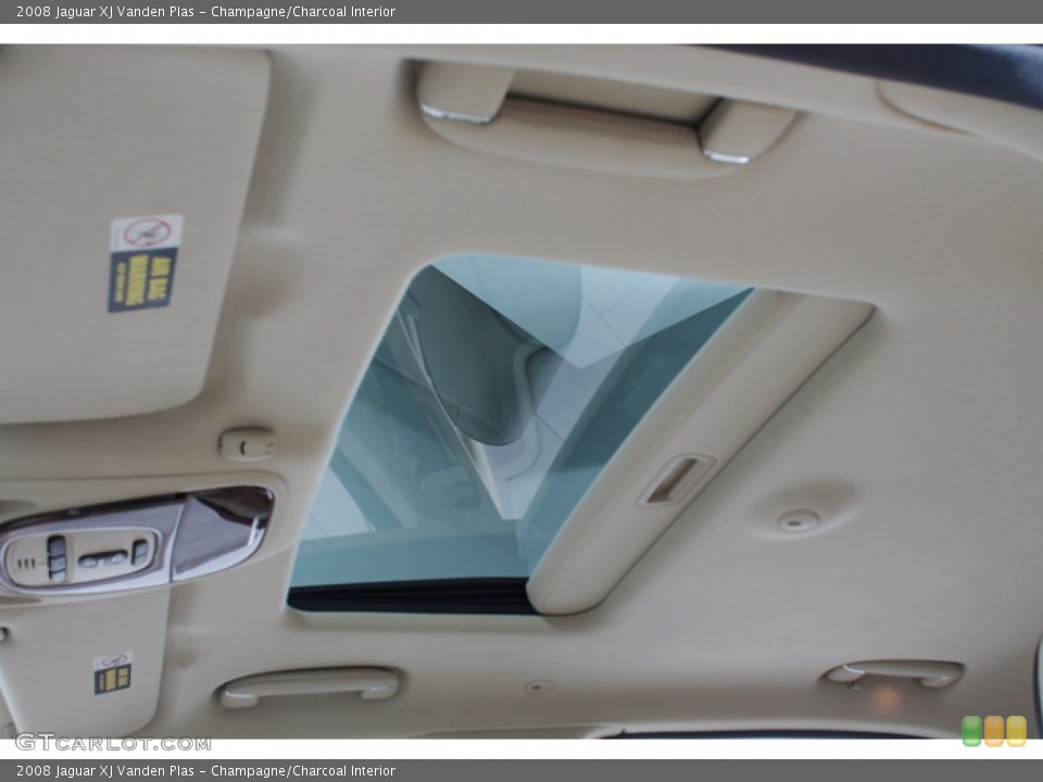Champagne/Charcoal Interior Sunroof for the 2008 Jaguar XJ Vanden Plas #72714249