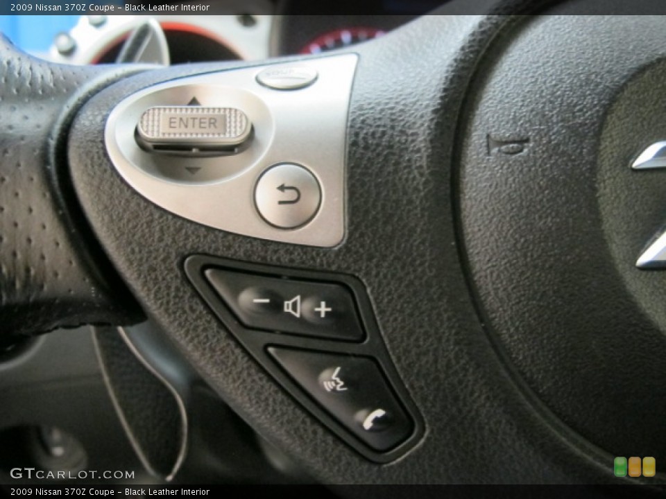 Black Leather Interior Controls for the 2009 Nissan 370Z Coupe #72714395