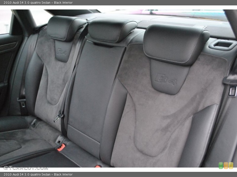 Black Interior Rear Seat for the 2010 Audi S4 3.0 quattro Sedan #72714410