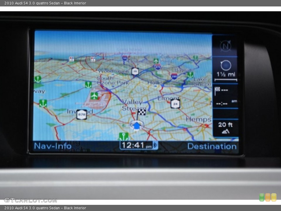 Black Interior Navigation for the 2010 Audi S4 3.0 quattro Sedan #72714455