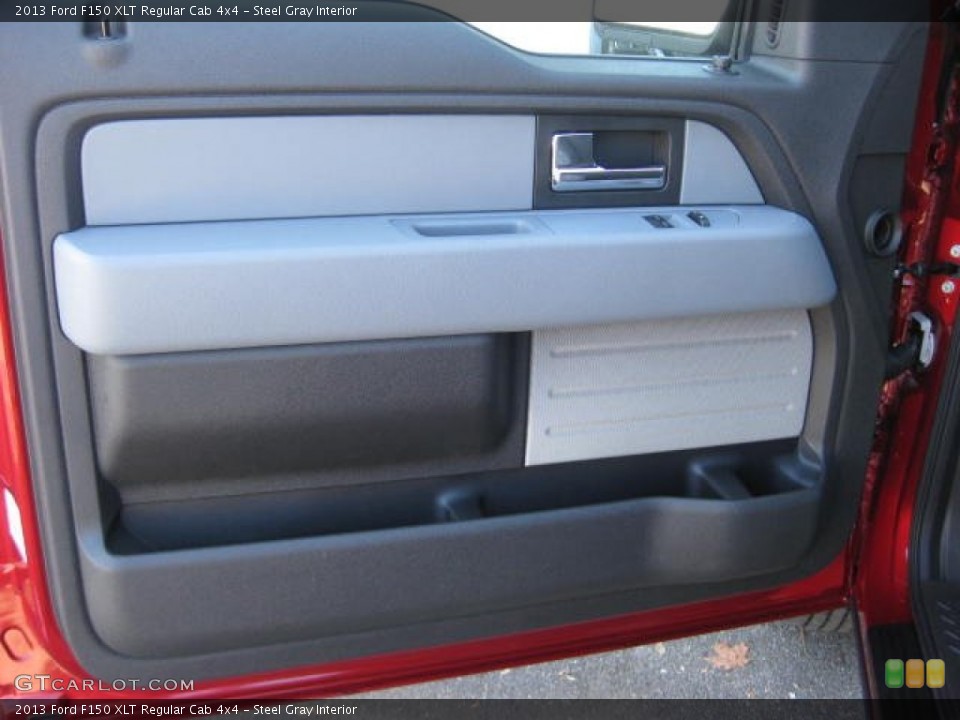 Steel Gray Interior Door Panel for the 2013 Ford F150 XLT Regular Cab 4x4 #72715079